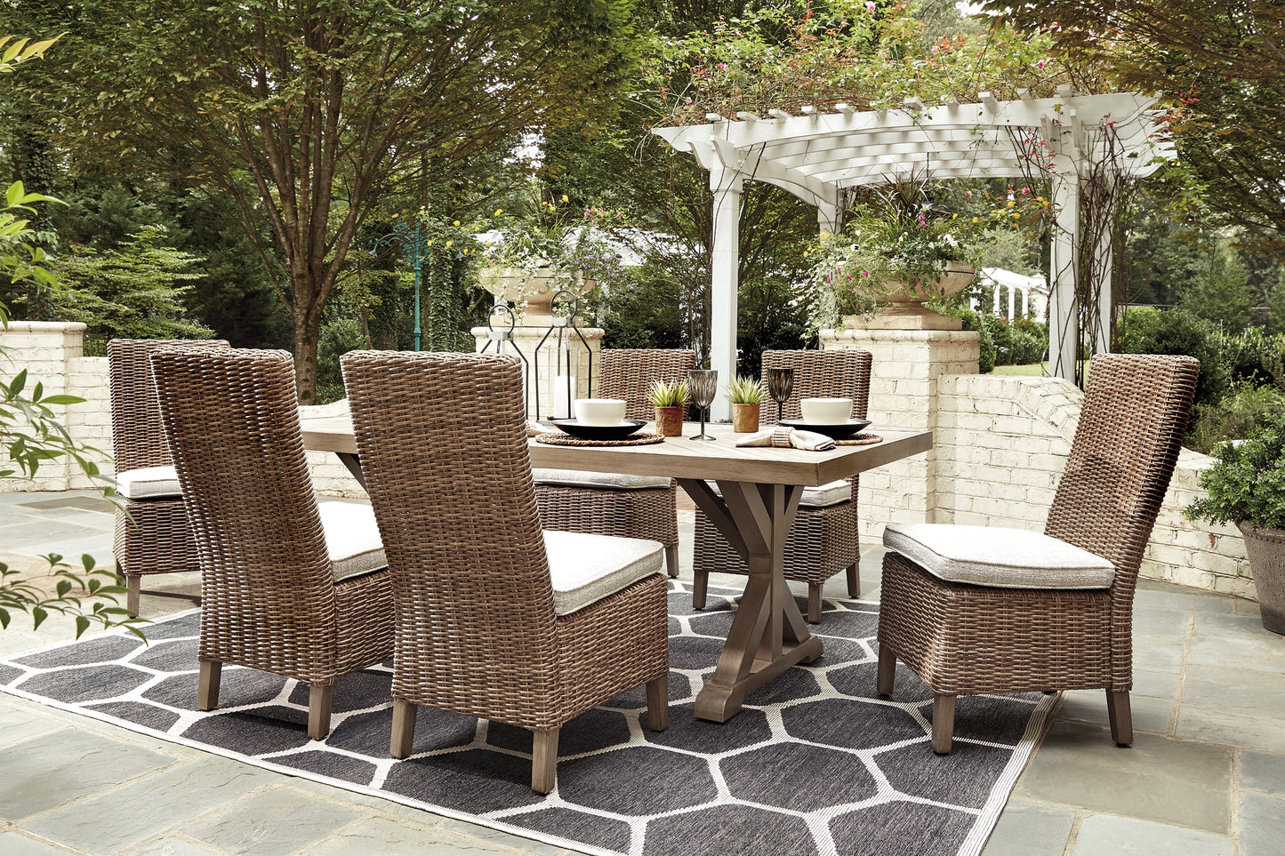 Beachcroft Outdoor Dining Table and 6 Chairs