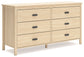 Cabinella Full Panel Headboard with Dresser and Nightstand