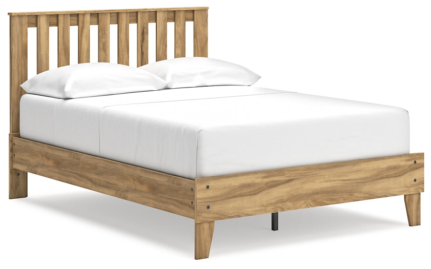 Bermacy Full Platform Panel Bed with Dresser and Chest