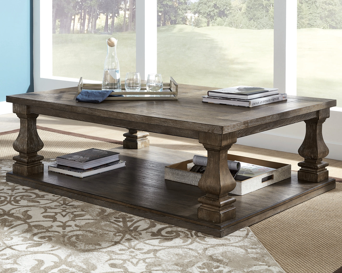 Johnelle Coffee Table with 2 End Tables