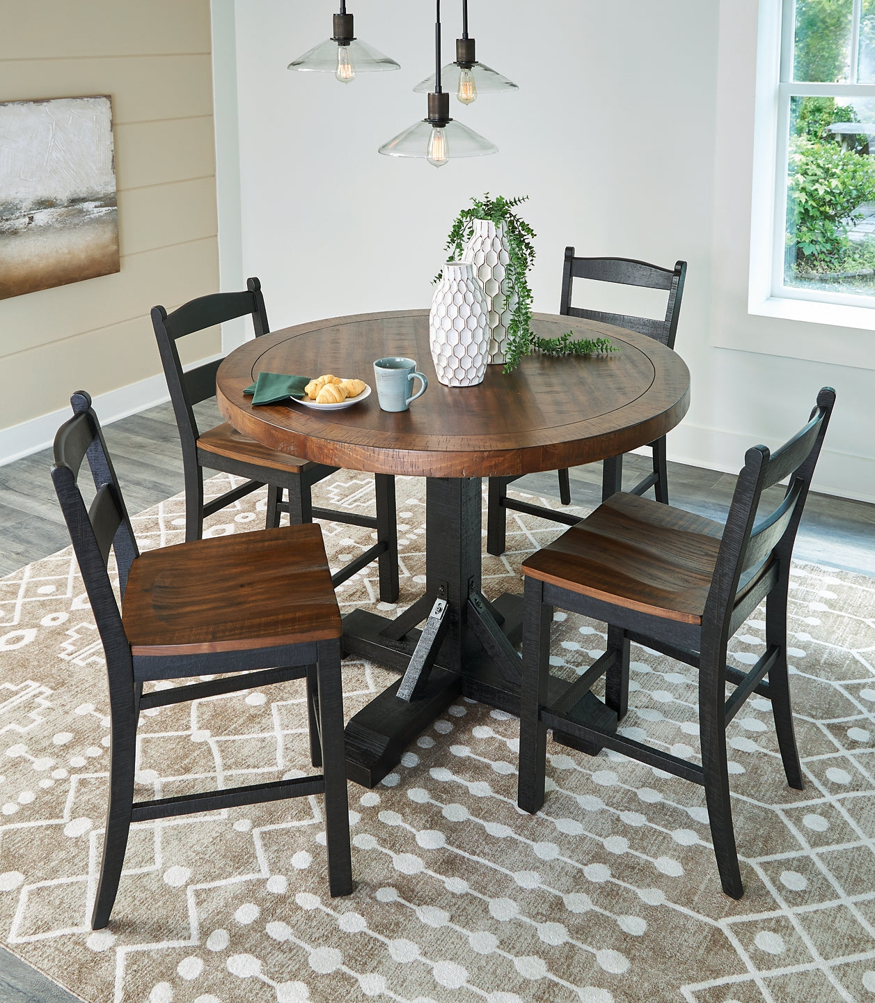 Tall round dining discount table for 4