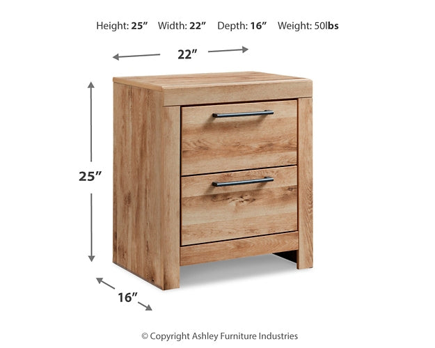 Hyanna King Panel Headboard with Mirrored Dresser and 2 Nightstands