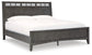 Montillan California King Panel Bed with Mirrored Dresser, Chest and Nightstand